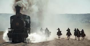 cabalgando junto al tren