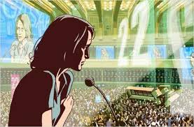 Manu Zapata_El cine (de estreno) fácil de leer_vivazapata.net_ hablando en el congreso