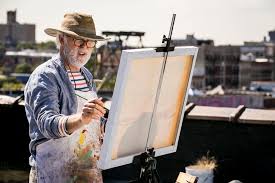 Manu Zapata_El cine (de estreno) fácil de leer_vivazapata.net_ lithgow pintando