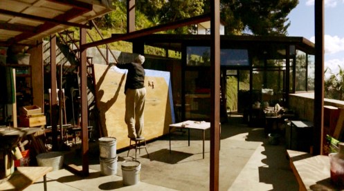 Manu Zapata_El cine (de estreno) fácil de leer_vivazapata.net_DAVID LYNCH- THE ART LIFE_David Lynch pintando