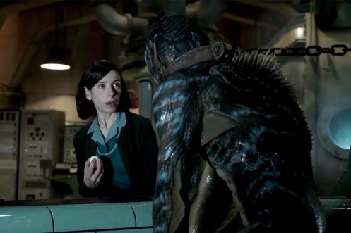 Manu Zapata_El cine (de estreno) fácil de leer_vivazapata.net_LA FORMA DEL AGUA_Sally Hawkins yt Doug Jones huevo